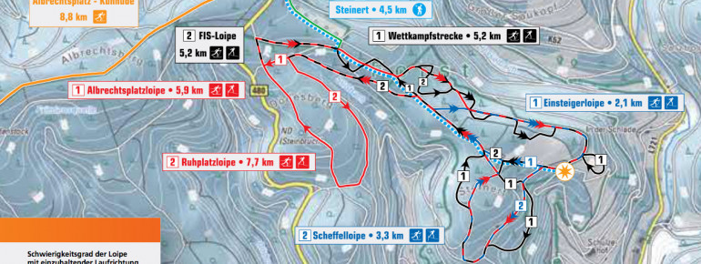 Trail Map Nordic Center Girkhausen