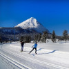 Cross-country skiing in Leutasch.