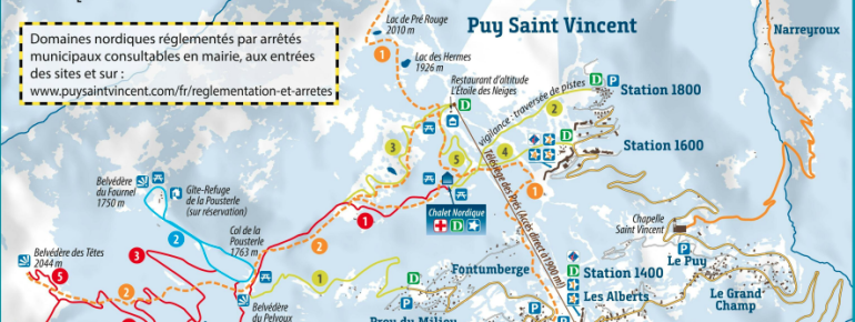 Trail Map Puy St Vincent