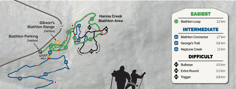 Trail Map Black Jack Ski Club in Rossland