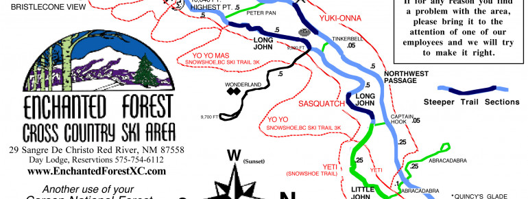 Trail Map Enchanted Forest Cross Country Ski Area