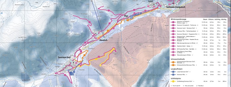 Trail Map Samnaun