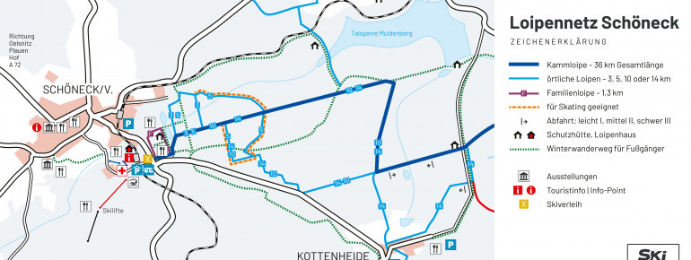 Trail Map Schöneck Hohe Reuth