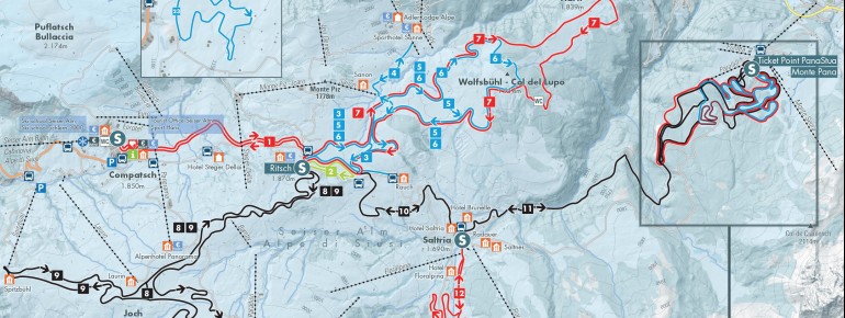 Trail Map Seiser Alm