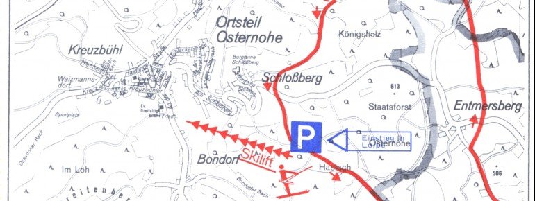 Loipenplan Osternohe - Schlossberg