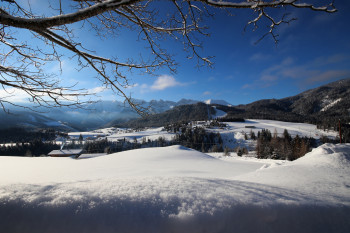 das Dorf Steinberg am Rofan liegt auf 1.015 Meter Seehöhe - idyllisch und sehr ruhig