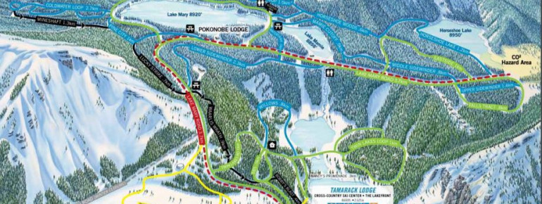 Loipenplan Tamarack Cross-Country Ski Center