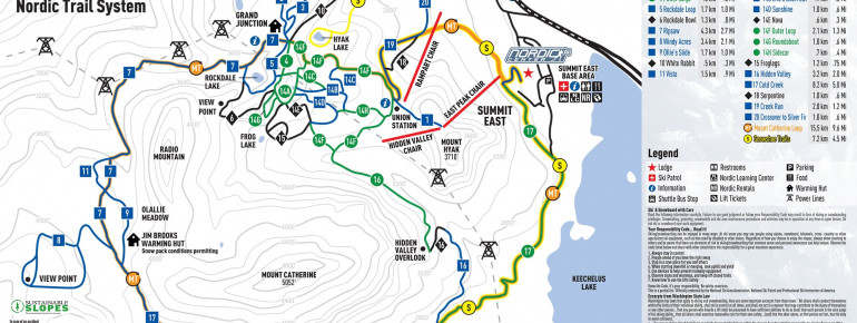 Trail map of The Summit at Snoqualmie