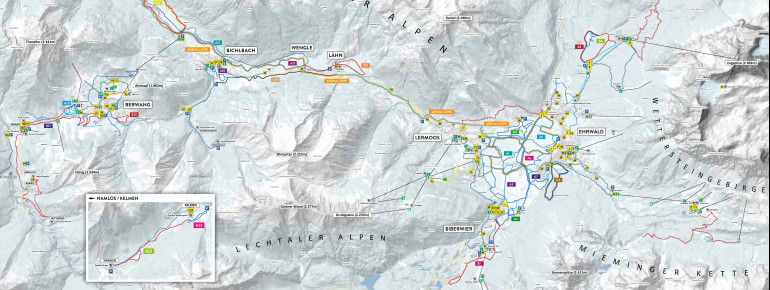 Trail Map Tiroler Zugspitzarena