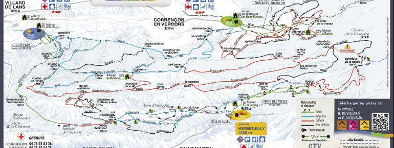 Trail Map Villard de Lans
