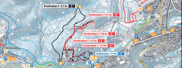 Loipenplan Winterberg Bremberg