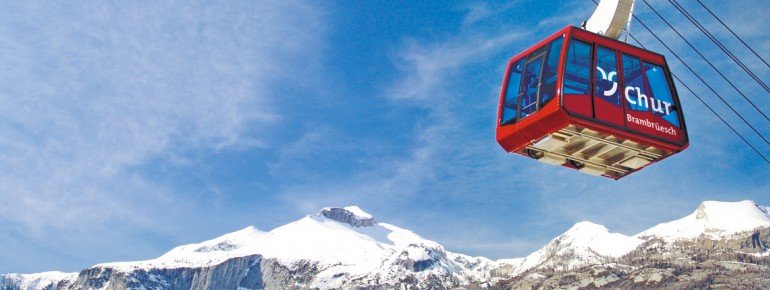 Die Bergbahnen Chur bringen Wintersportler aus den Stadt auf den Hausberg Brambrüesch