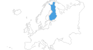 Karte der Schneeberichte in Finnland