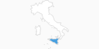 Karte der Skigebiete in Sizilien