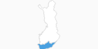 map of all ski resorts in Southfinland