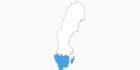 map of all ski resorts in southern Sweden
