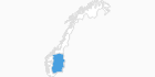 Karte der Skigebiete in Ostnorwegen
