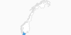 Karte der Skigebiete in Südnorwegen