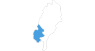 Karte der Skigebiete in Jämtland Län