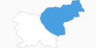 map of all ski resorts in East Slovenia
