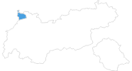 Karte der Skigebiete im Tannheimer Tal