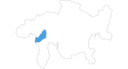 map of all ski resorts in Vals