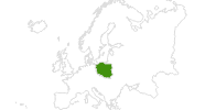 Karte der Langlauf in Polen