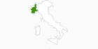 Karte der Langlauf in Piemont