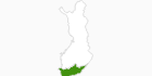 map of all cross country ski areas in Southfinland