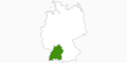 Karte der Loipenberichte in Baden-Württemberg