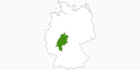 Karte der Langlauf in Hessen