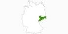 Karte der Langlauf in Sachsen