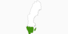 Karte der Langlauf in Südschweden
