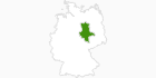 Karte der Langlauf in Sachsen-Anhalt