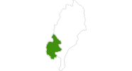 map of all cross country ski areas in Jämtland