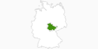 Karte der Langlauf in Thüringen