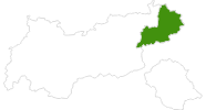 Karte der Langlauf in Kitzbühel