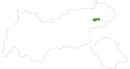 map of all cross country ski areas in the Kitzbühel Alps - Brixental