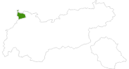map of all cross country ski areas in the Tannheimer Tal