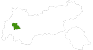 Karte der Langlauf in Tirol West