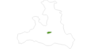 Karte der Langlauf im Salzburger Sonnenterrasse