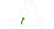 Karte der Langlauf in Zell am See - Kaprun