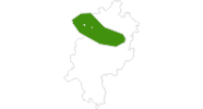 Karte der Langlauf Sauerland Hessen