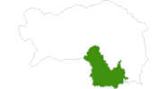 Karte der Langlauf in Süd & West Steiermark