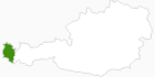 Karte der Langlauf in Vorarlberg