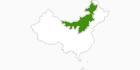 Karte der Langlauf in Nordchina