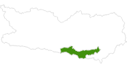 Karte der Langlauf in der Carnica-Region Rosental