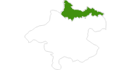 Karte der Langlauf im Böhmerwald