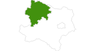 map of all cross country ski areas in the Waldviertel