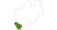 Karte der Loipenberichte in der Eifel & Aachen
